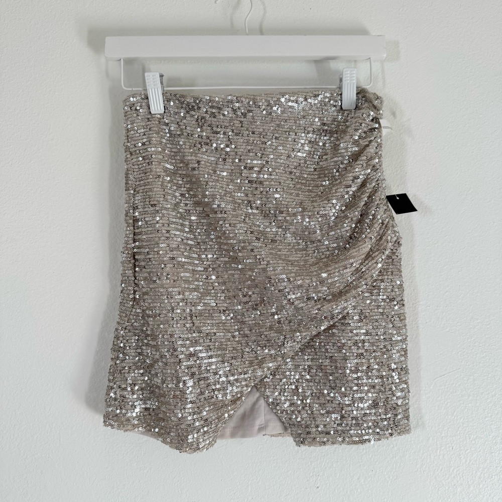 Jump apparel Sequin Mini Skirt